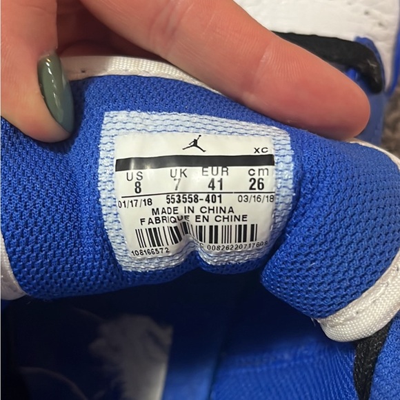 Jordan 1 low hyper royal orange peel - Picture 2 of 10